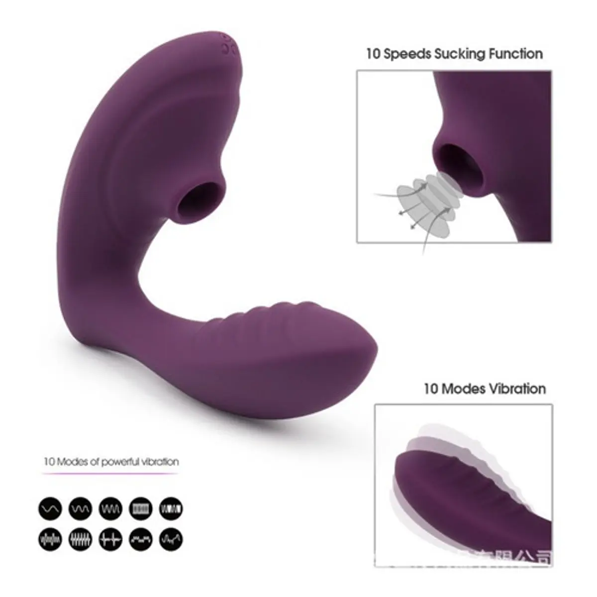 Vibrador y succionador USB "Double Lover" - Imagen 3